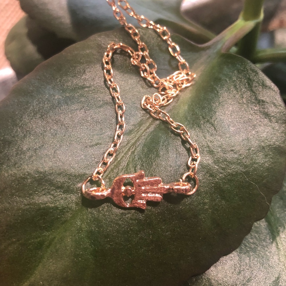 Gold Hamsa Necklace